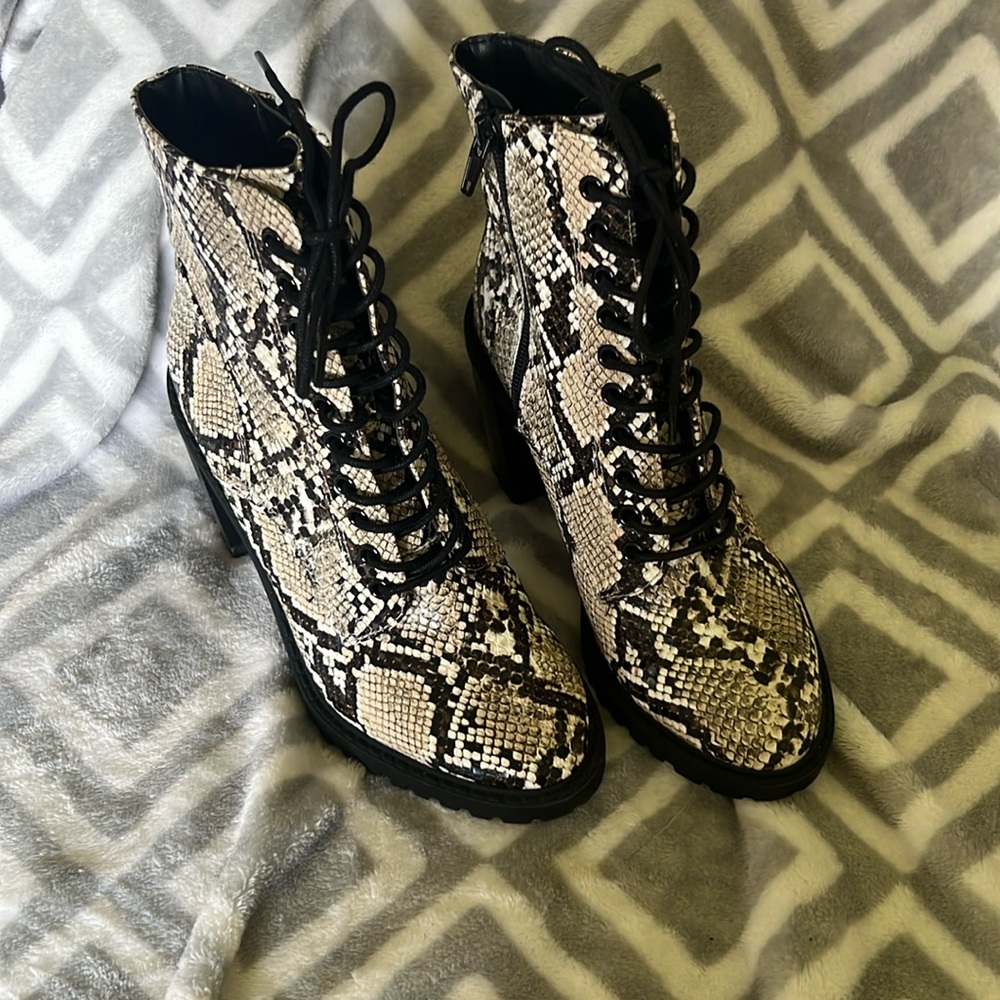 F21 Snake Booties